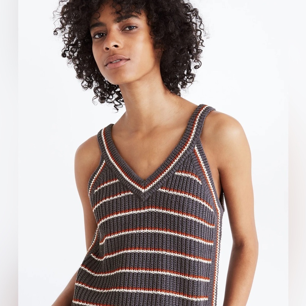 Madewell Stockton Sweater‎ Tank in Stripe
